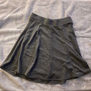 Grey Pleated Skirt